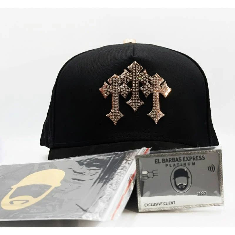 Barbas Hats Chrome Rose Gold